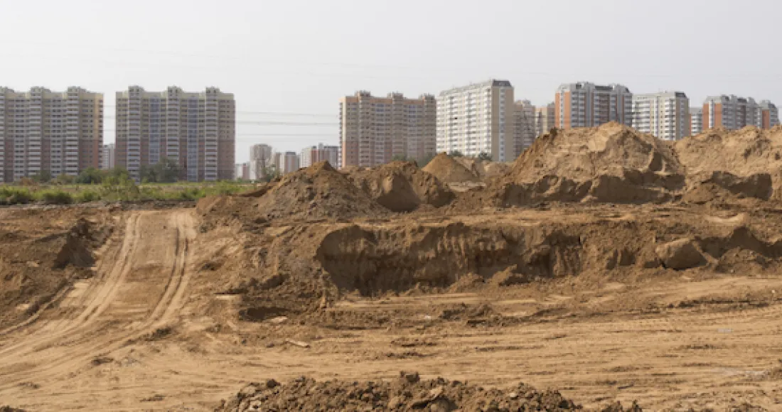 construction of a new modern road