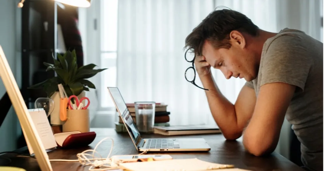 stressed man
