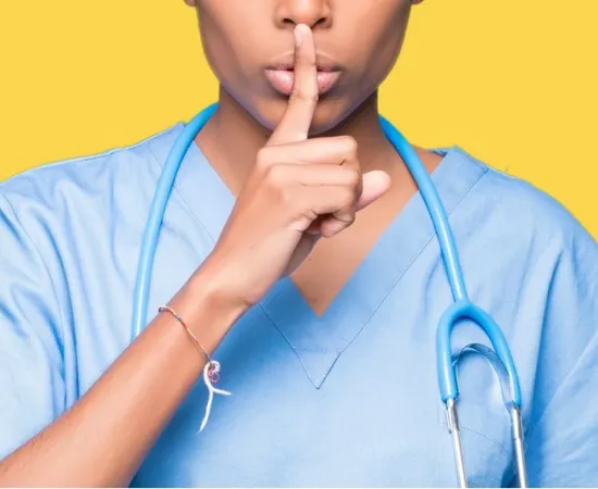 doctor shushing