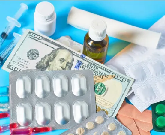 drugs on top of money
